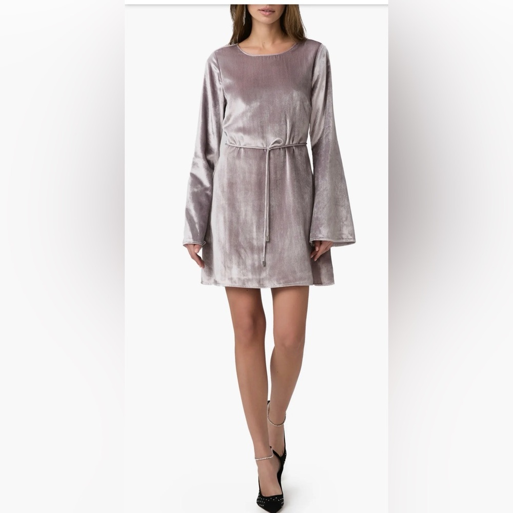 Elegant PAIGE Carmelyn Women's Satin Dress with Lace.